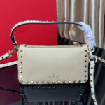 Valentino Small Rockstud Grainy Calfskin Crossbody Bag